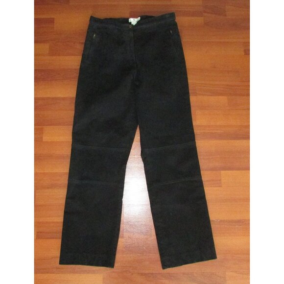 AMERIQUE du NORD Vintage Leather Suede Pants - Sz 10 - Picture 1 of 11